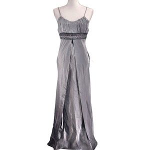 Jody of California Women’s Vintage Metallic Embellished Maxi Dress Size 7/8 NWT